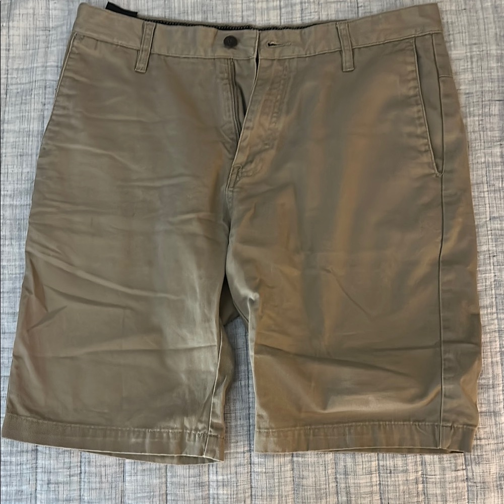 Volcom Tan Flat Front Shorts Casual Style